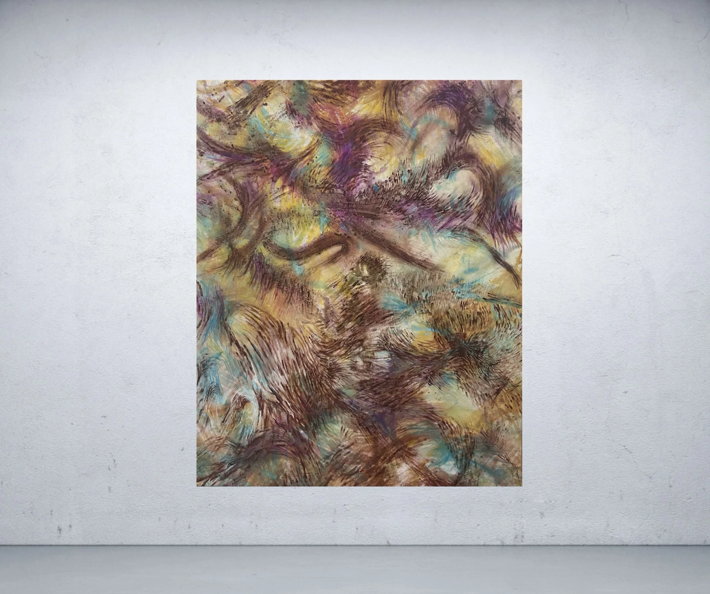 Underbruisedskyspigments, sand, acrylic on canvas, 150cmhx120cmw.jpg