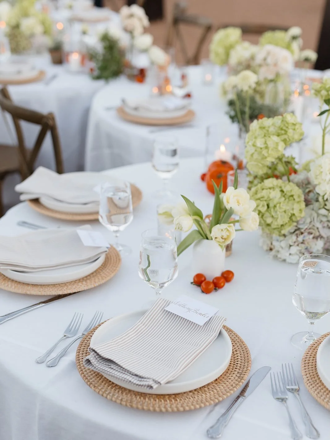11.14.25 &mdash;The perfect start to a beautiful weekend celebrating Cloie &amp; Braxton🤍

Vendors:
Planning &amp; Design: @lauryne.weddings 
Floral Design: @oldfrond 
Photography: @bystephanievelez 
Video: @lucycamrynfilms 
Place Settings &amp; Cha