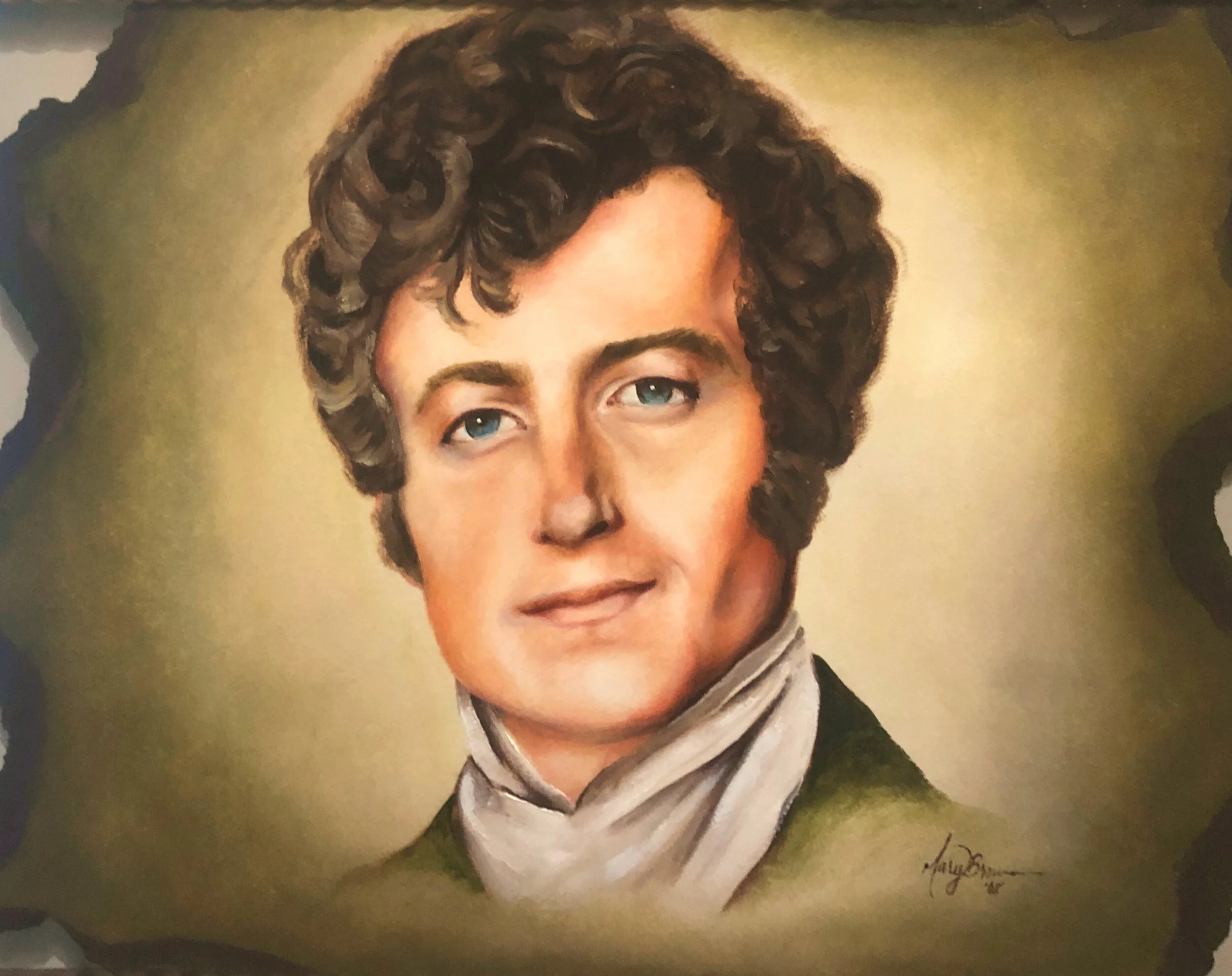 Mr. Bingley
Oil on Torn Paper
~18" x 24"