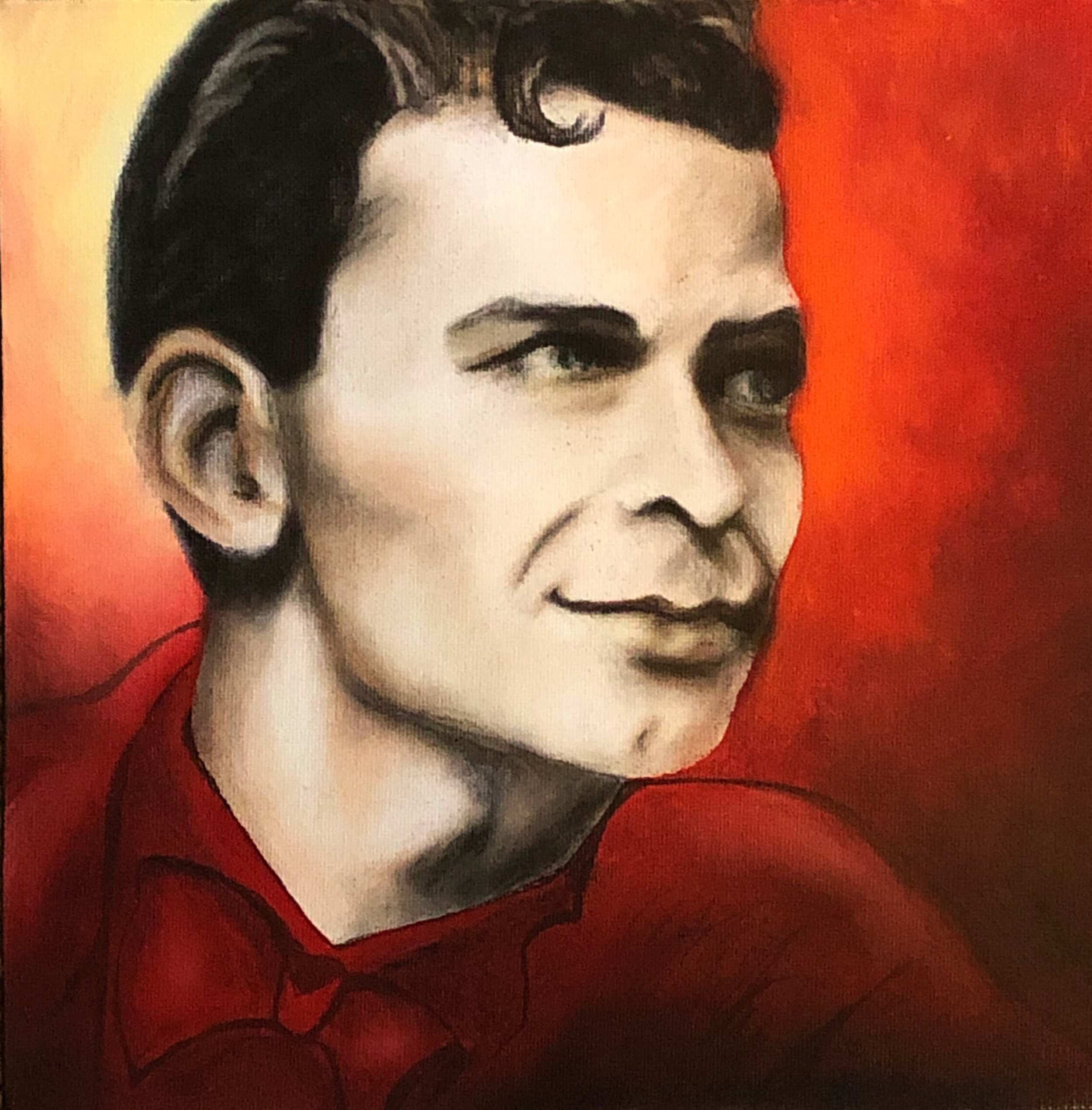 Young Frank Sinatra
Mixed Media on Canvas
10" x 10"