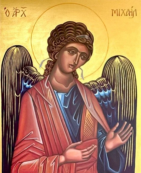 Icon Panels, St John Vianney Catholic Church, St. Michael, left side