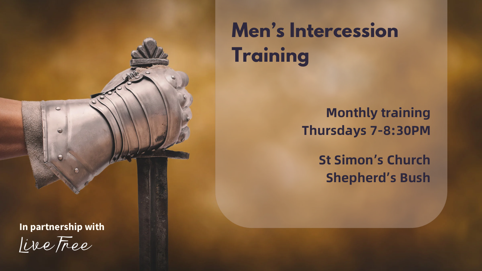 Men's Intercession Training