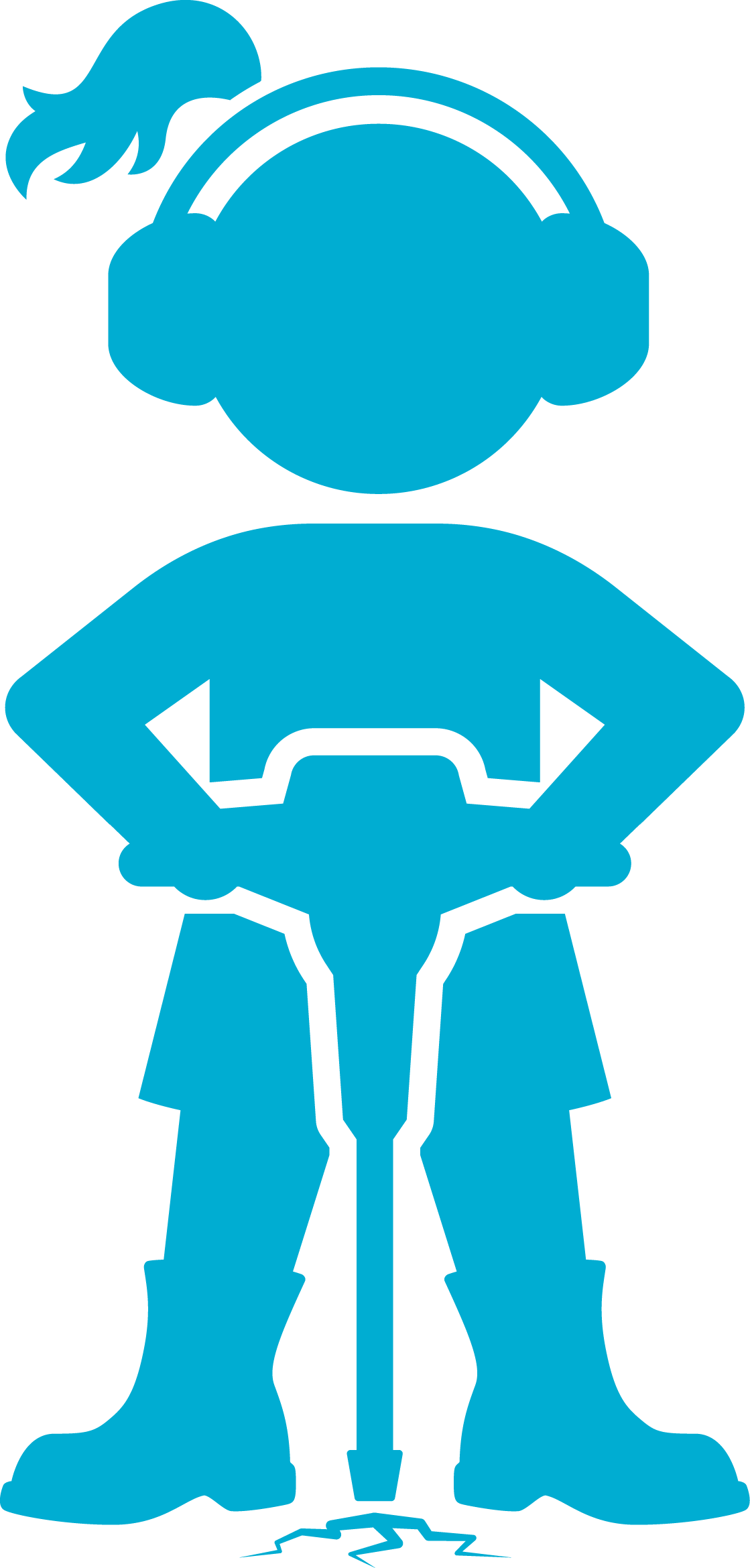 SisterBoss Logo with Jackhammer