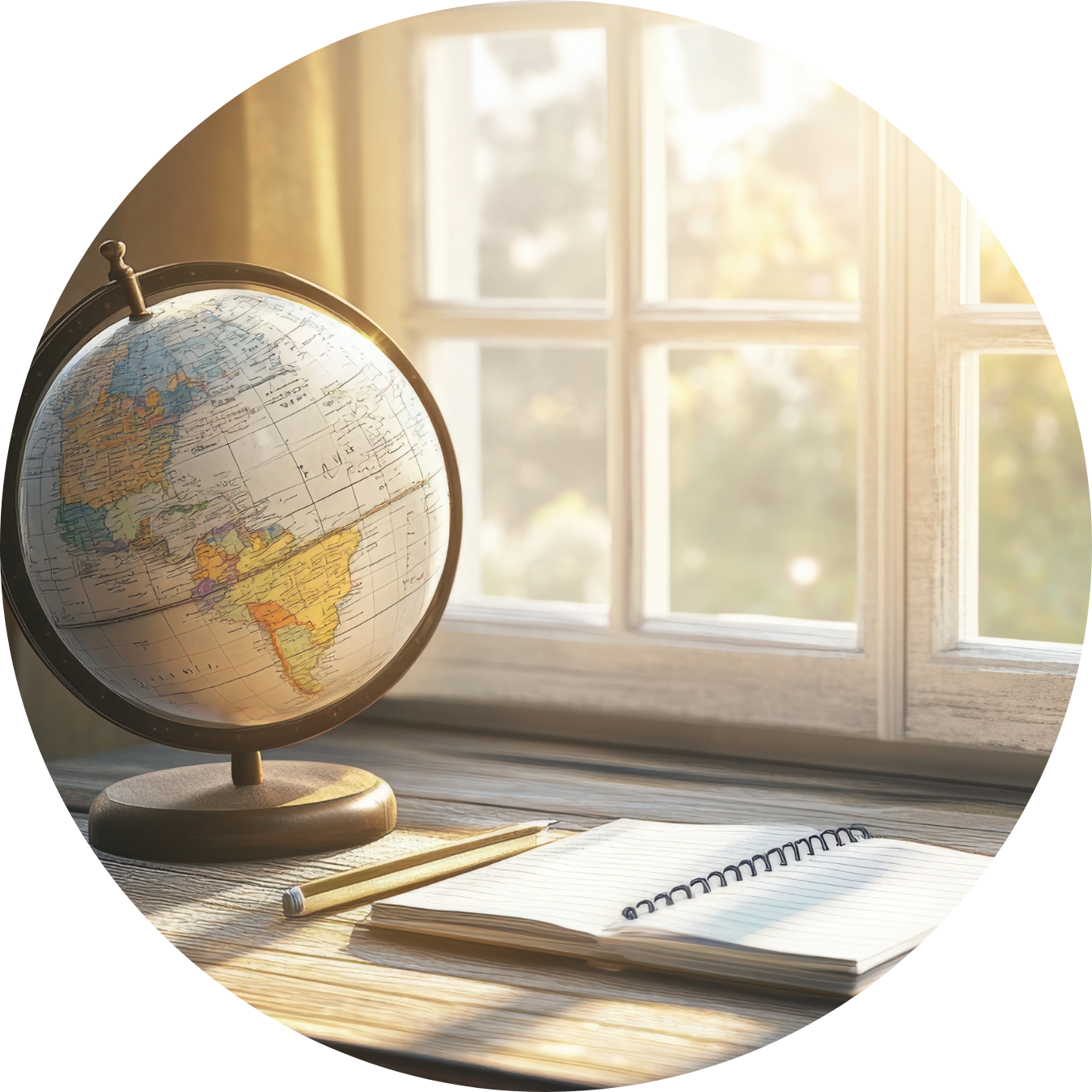 Close-up of a blue furniture piece with decorative gold accents and a brass knob on a wooden floor.