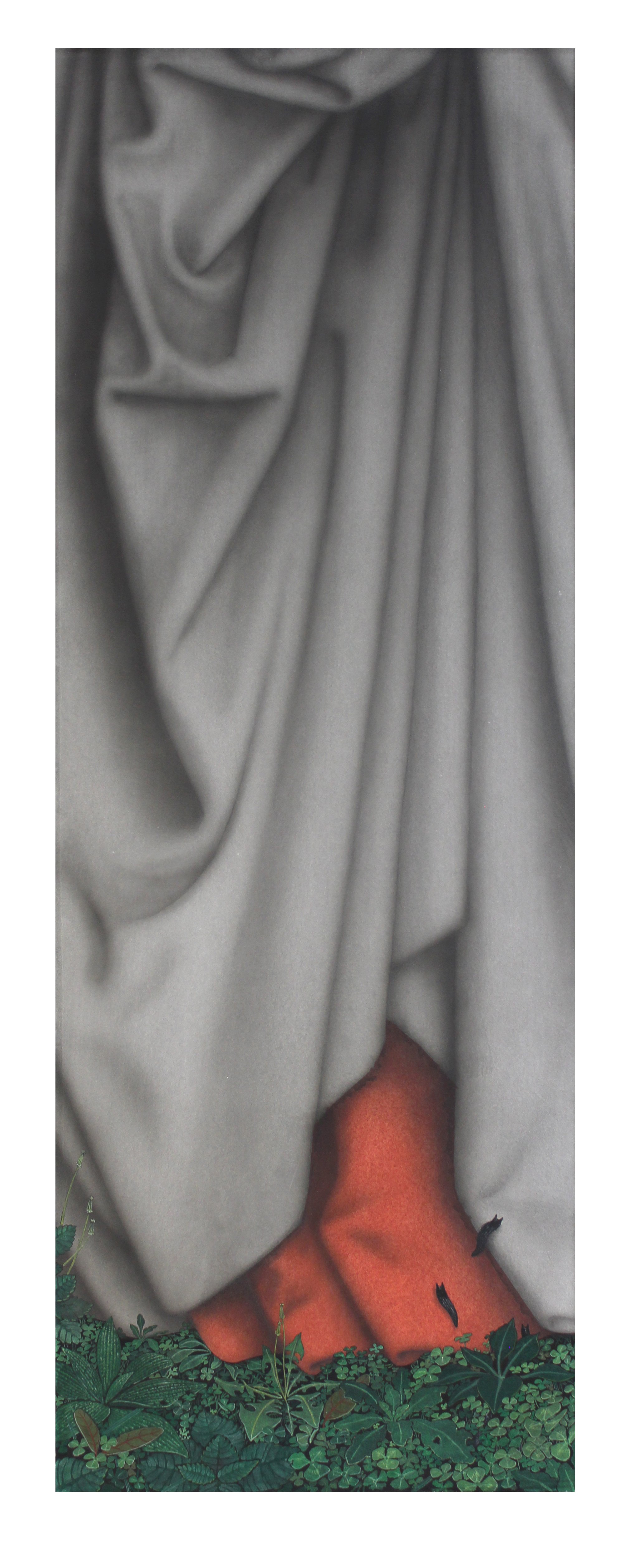 V 02, aquarelle et graphite, 76x25cm, 2026 (Fond blanc).jpg