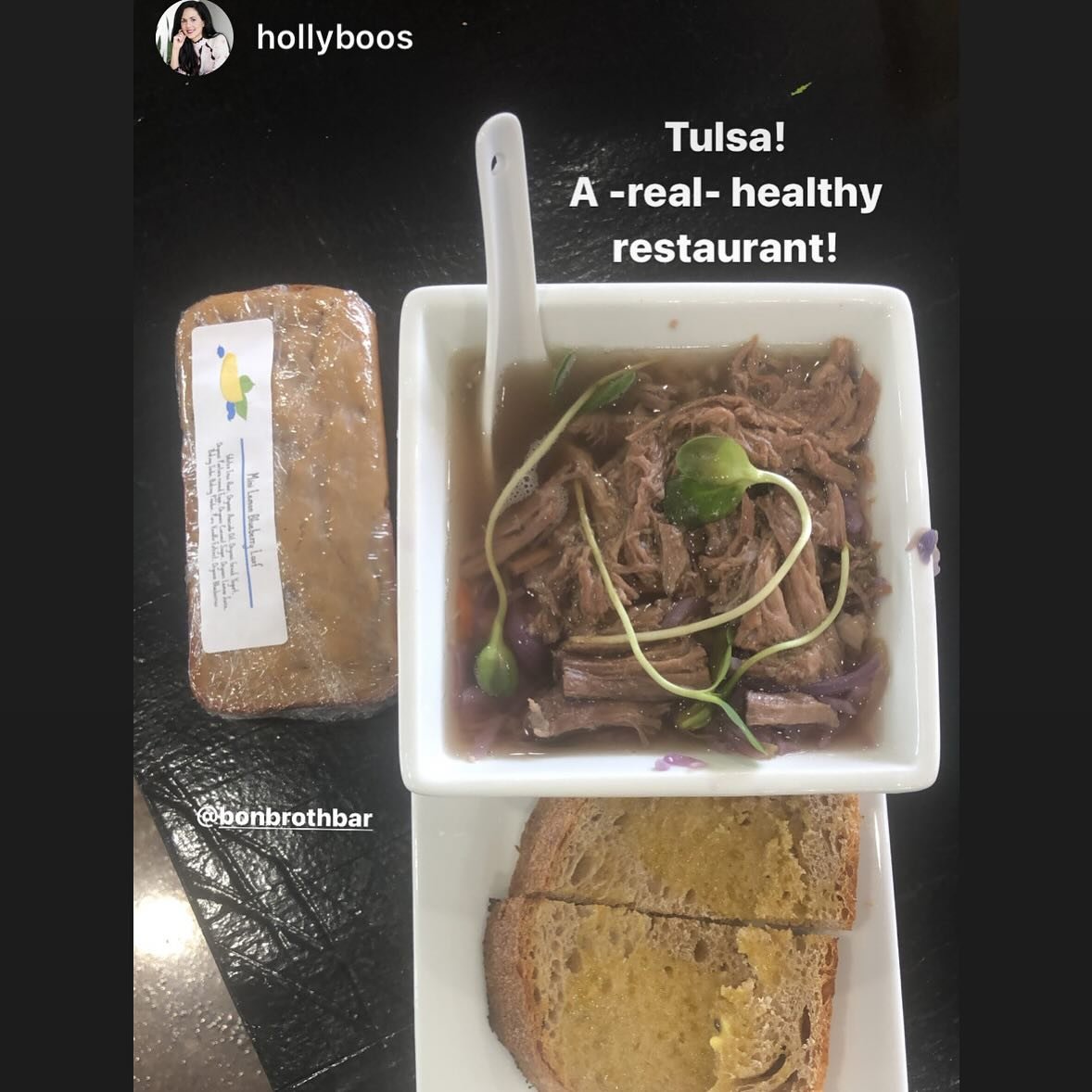 No gimmicks. Just real, locally sourced, healthy, delicious food. 

The Broth Bowl is a customized soup where you pick the broth, the meat, and the grain; we add a heap of veggies, microgreens, and a side of either toast or salad. So nourishing, comf