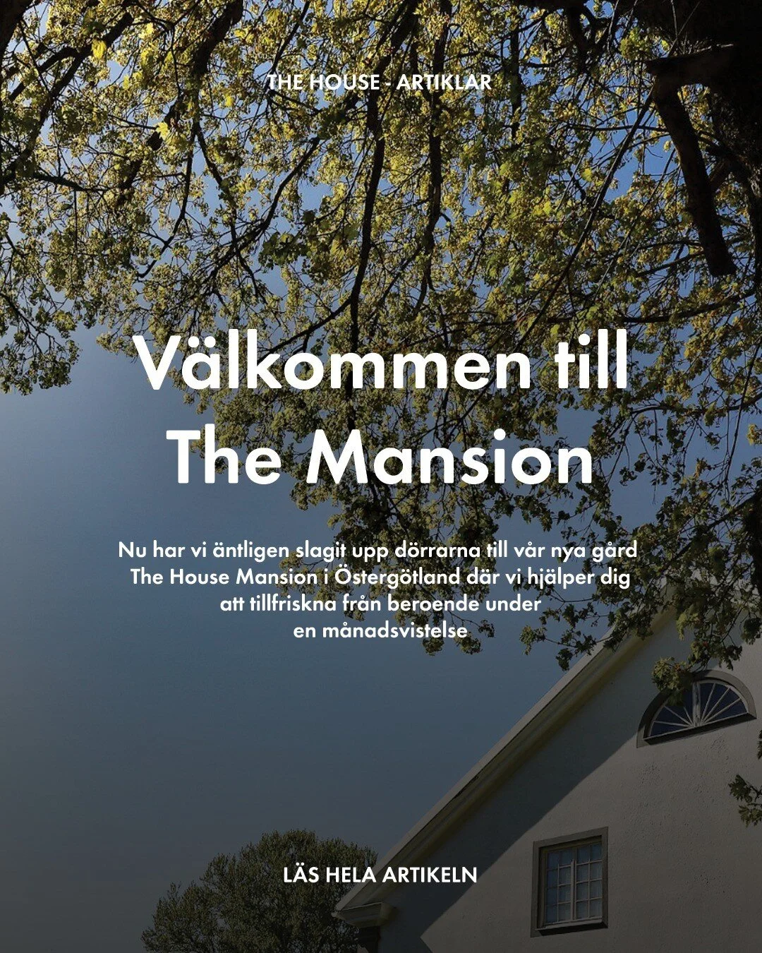 Nyfiken p&aring; The Mansion? Vi har skrivit en l&auml;ngre artikel med allt du kan t&auml;nkas beh&ouml;va veta om v&aring;rt ny&ouml;ppnade rehab. Du hittar den p&aring; hemsidan. L&auml;nk i bio.