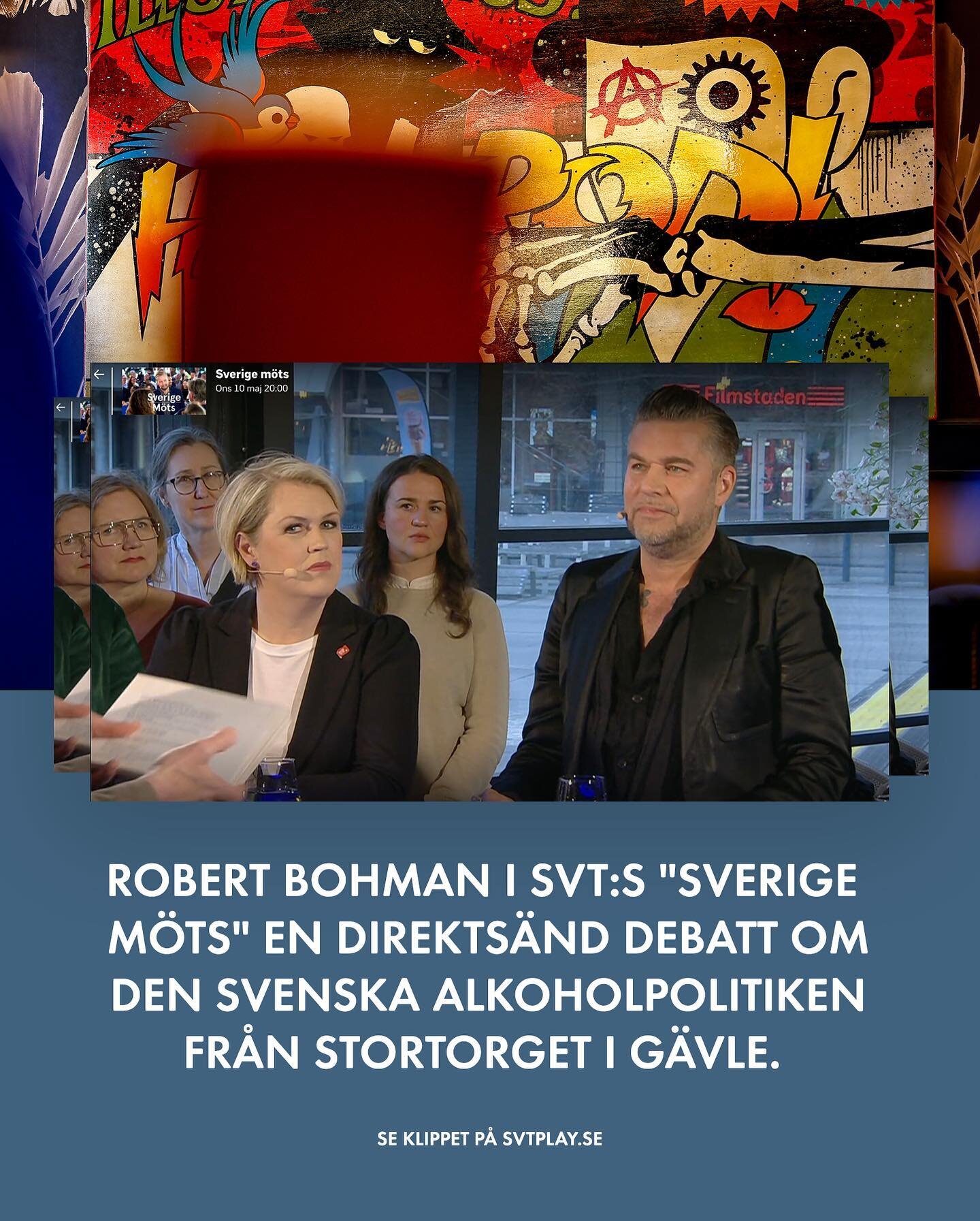 Missa inte Roberts debatt om den svenska alkoholpolitiken. Finns att streama p&aring; Svtplay.se