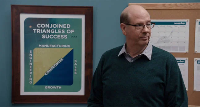 My man Stephen Tobolowsky lays down the conjoined triangles.
