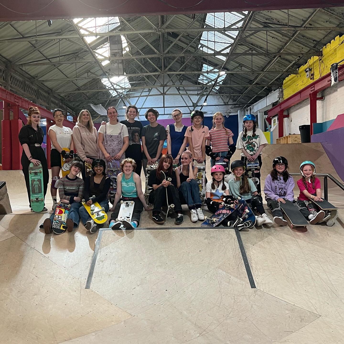 A full session and a full heart this minority genders skate night! it&rsquo;s so lovely to see you how you&rsquo;ve all progressed. Really warms me little cockles.