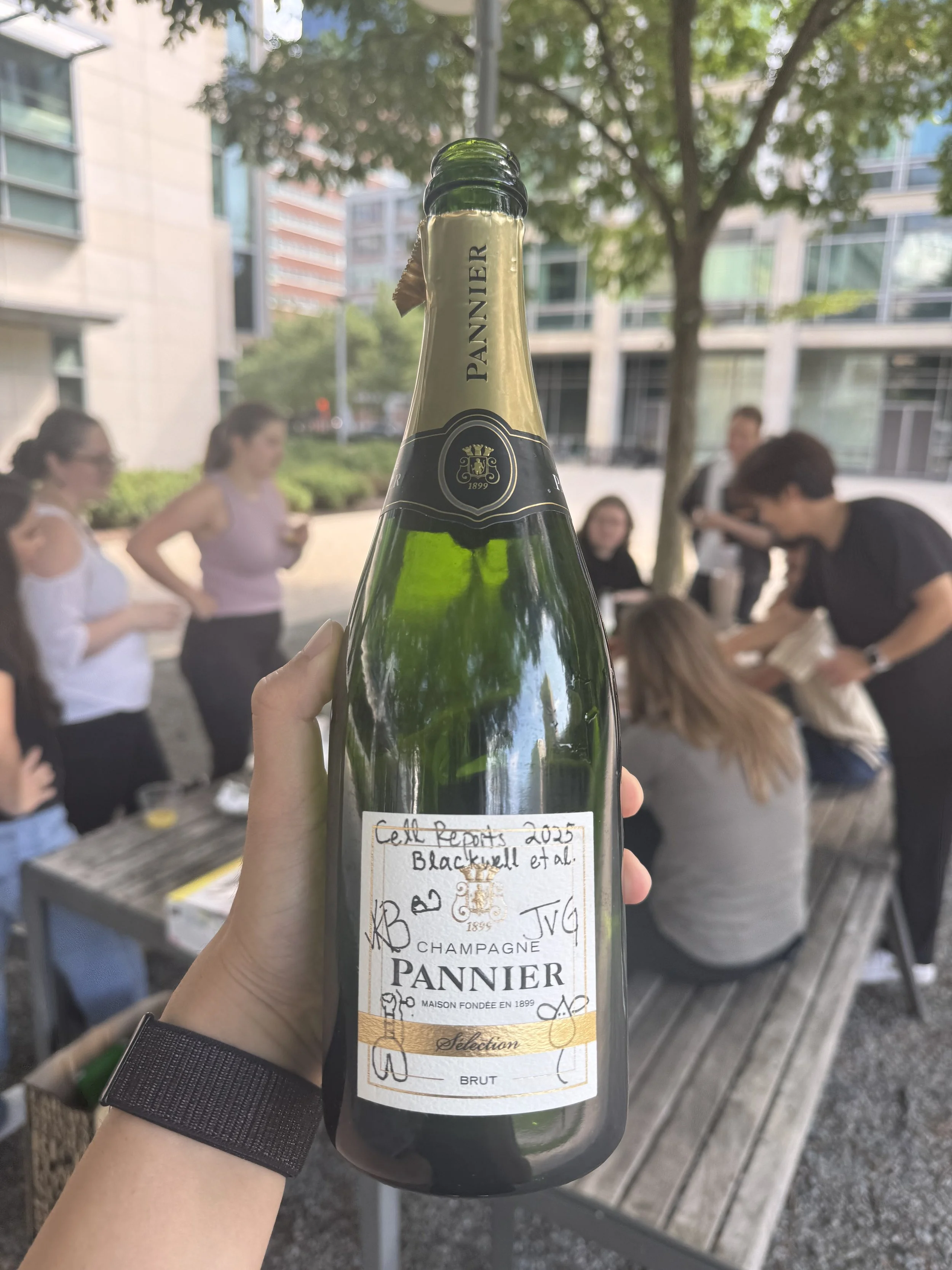 Celebration for first review paper (Katie and Jules)