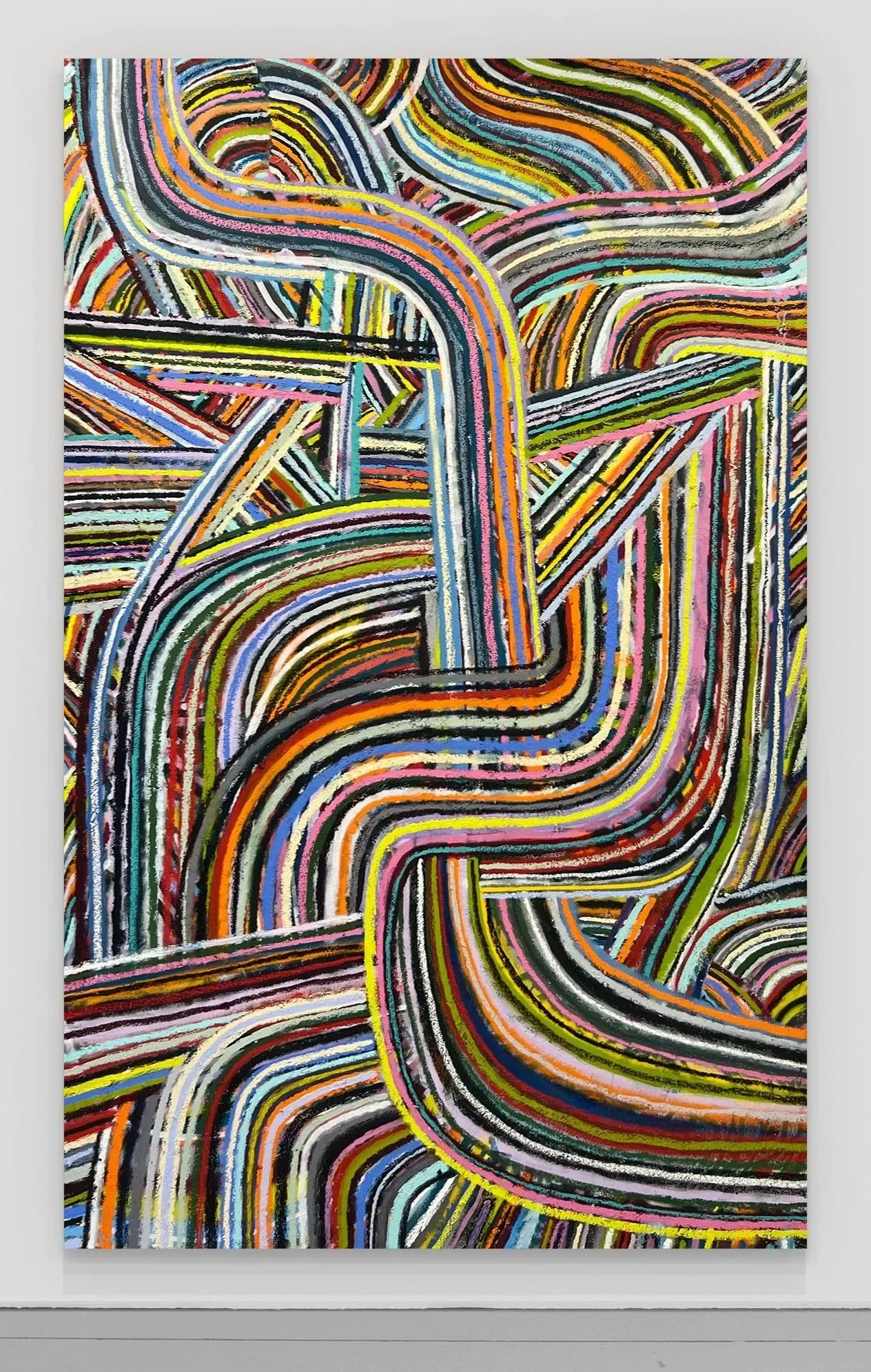 Currents I, 2024, oil on canvas, 96" x 60" 
