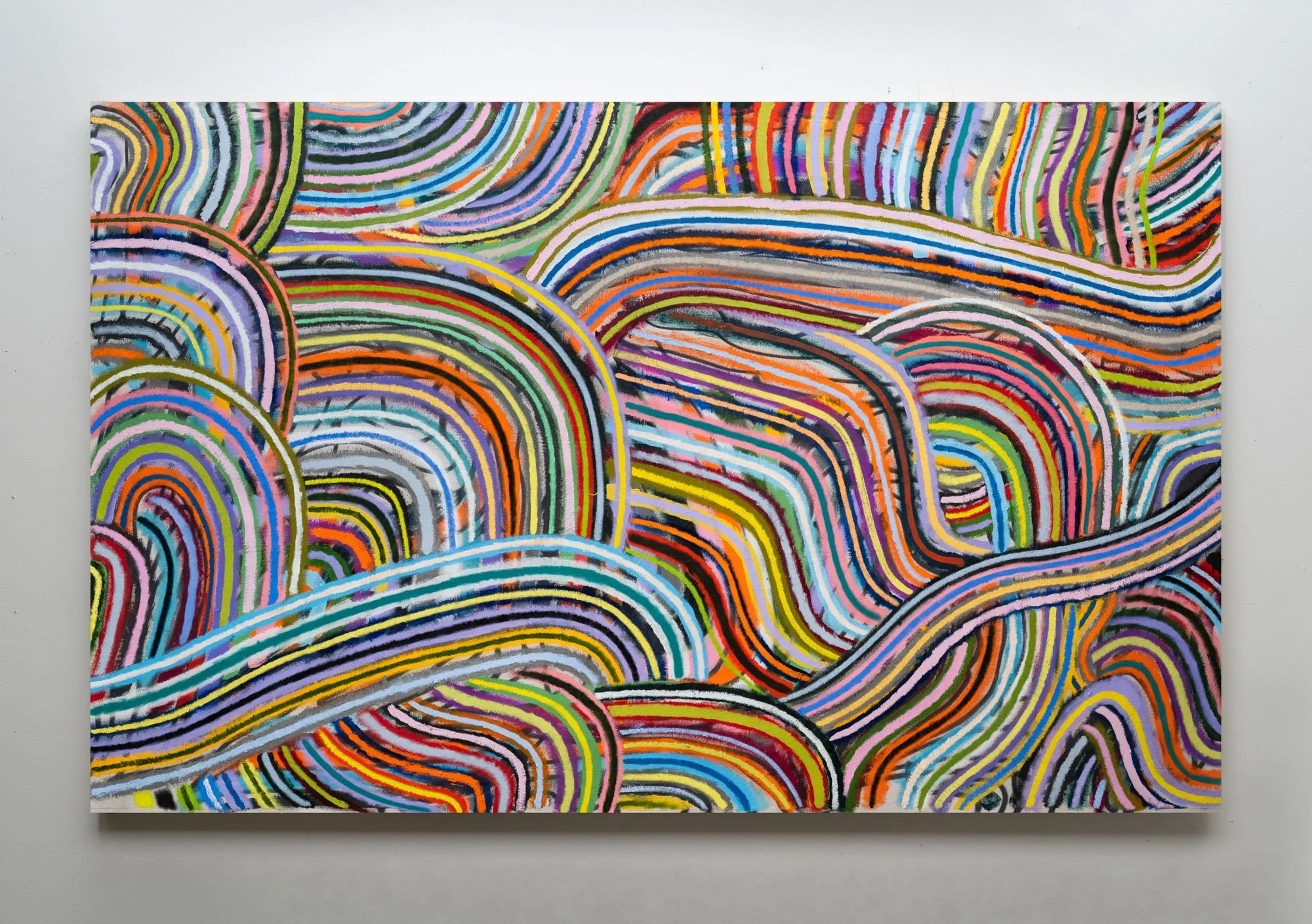 Currents 2 , 2025, oil on canvas, 60" x 96"