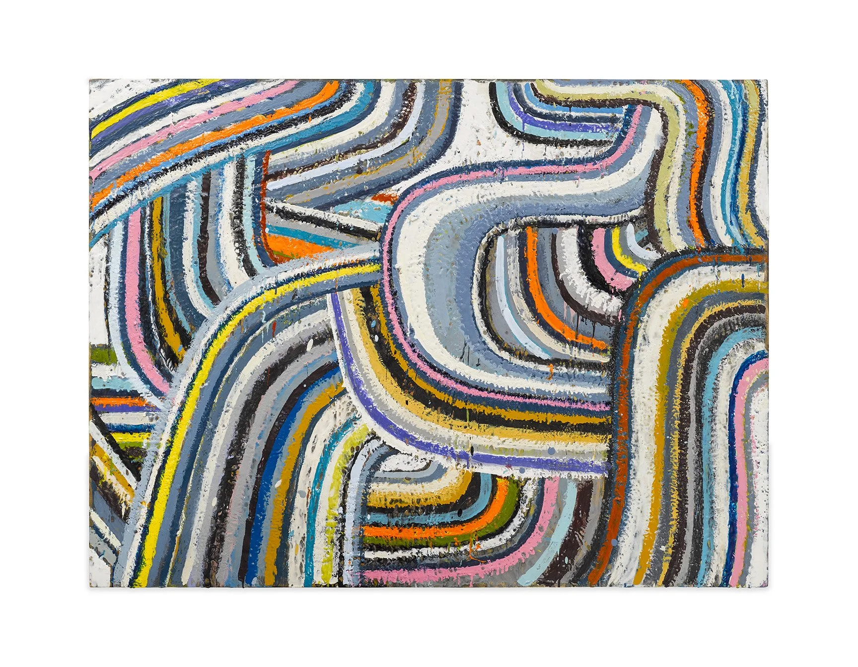 Swirl I, 2023, encaustic on panel, 48" x 60"
