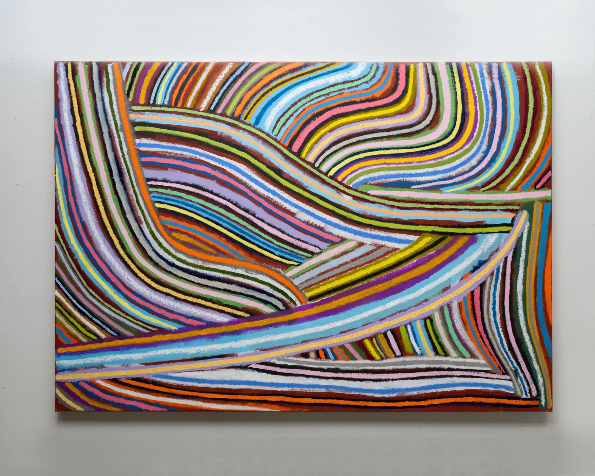 Currents 3, 2025, oil on canvas, 48" x 72"
