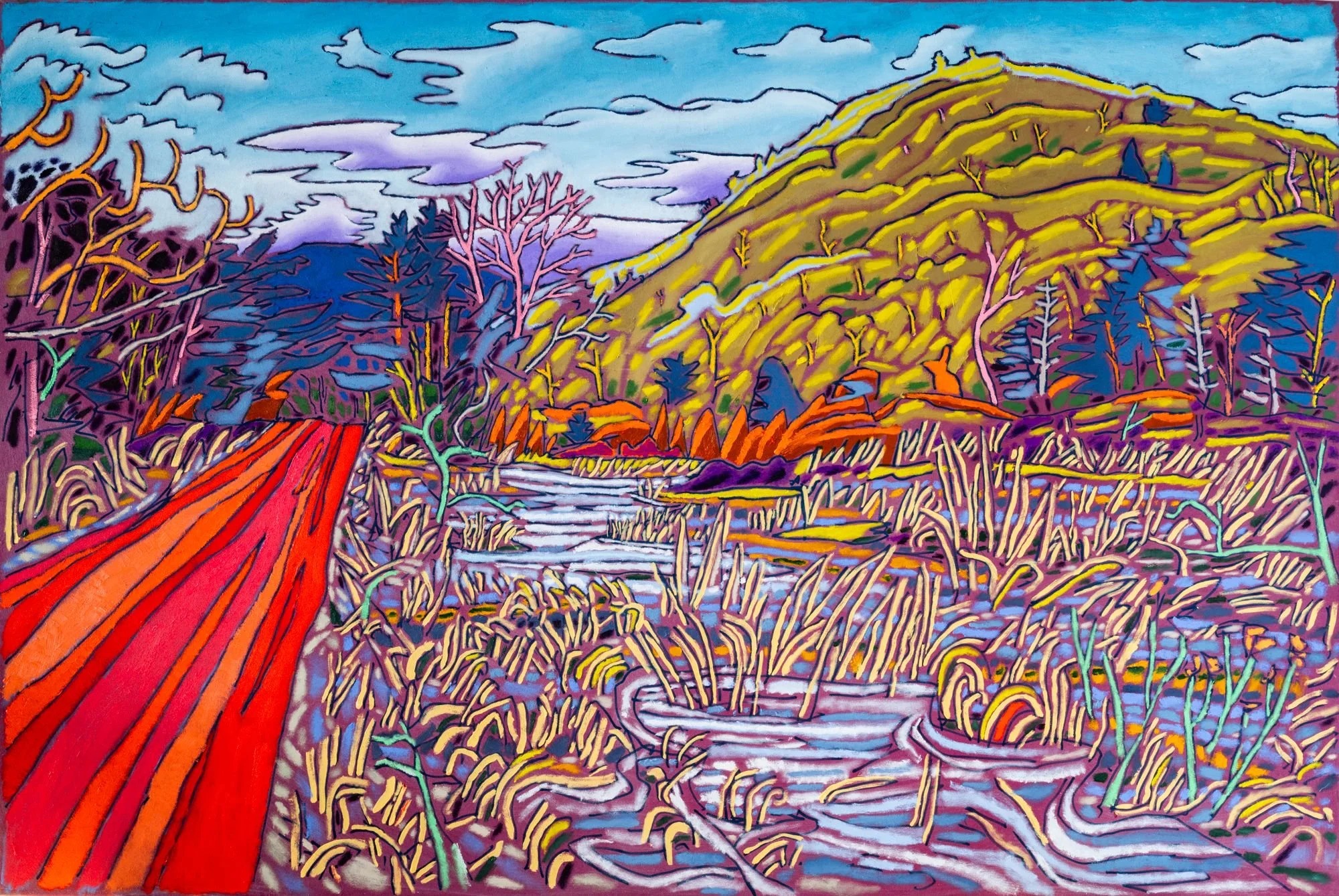 Valley View, 2026, oil on canvas, 55" x 72"
