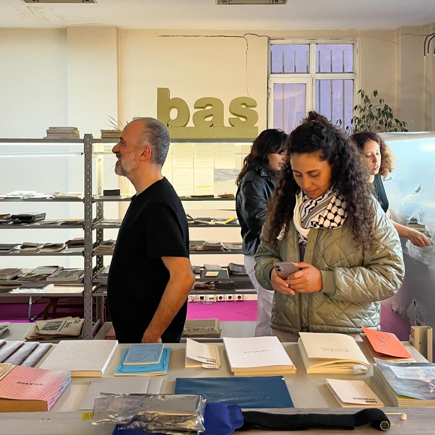 We visited BAS after day two @border_lessartbookdays with @cairoartbookfair and their friends.
Thank you for inviting us, Asli and Banou, to look around the inventory of artists&rsquo; books.

BAS is an artist-run space in Istanbul with an inspiring 