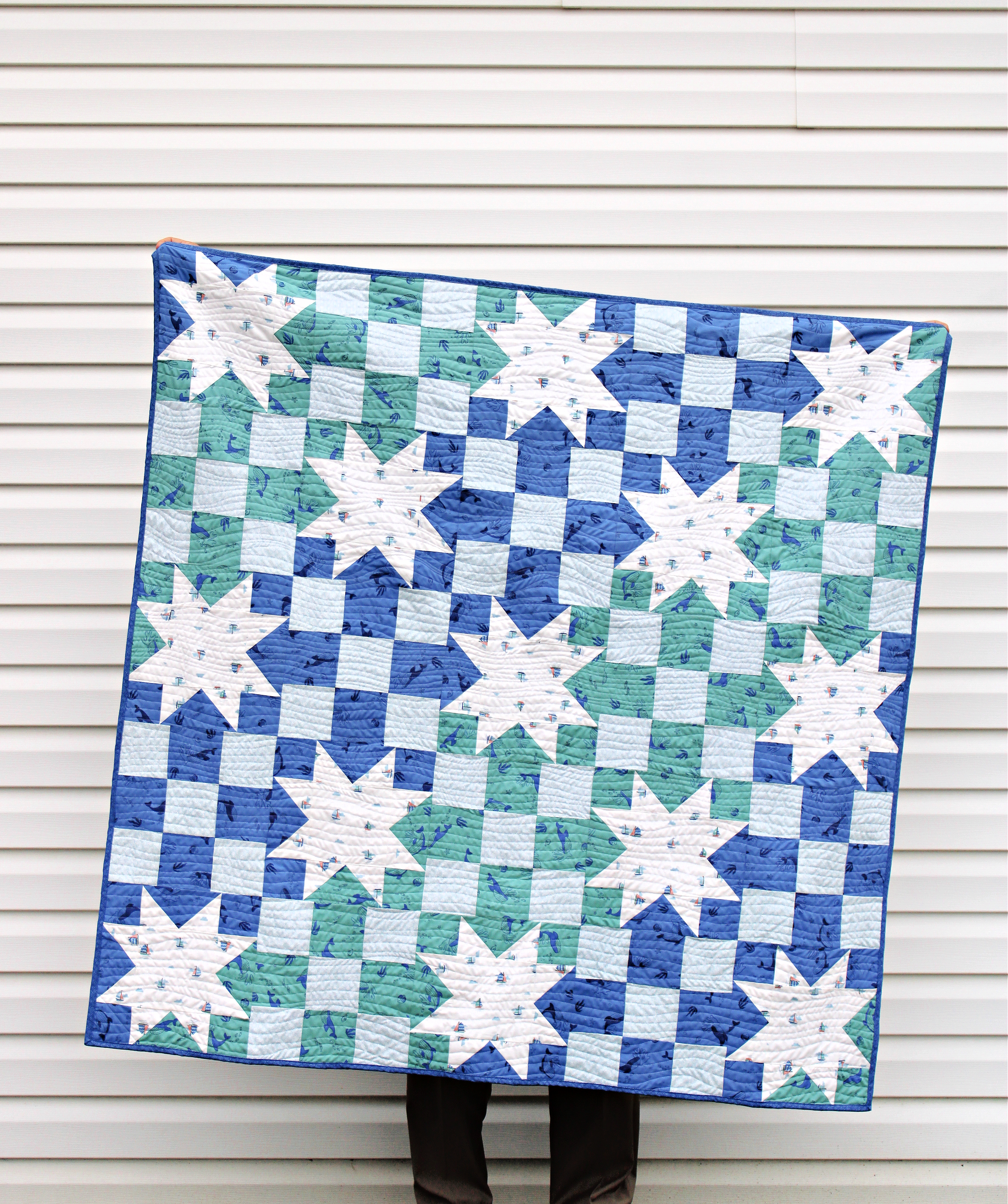 Blue Star Fabric, Riley Blake