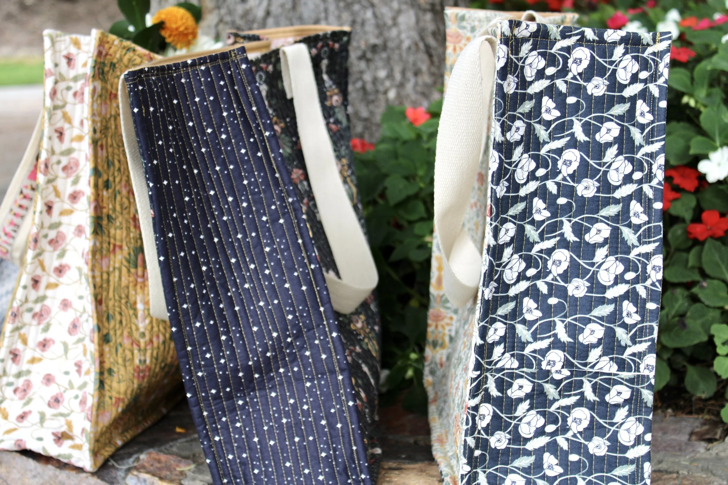 Bonjour Quilted Market Tote — Bayhill Studio