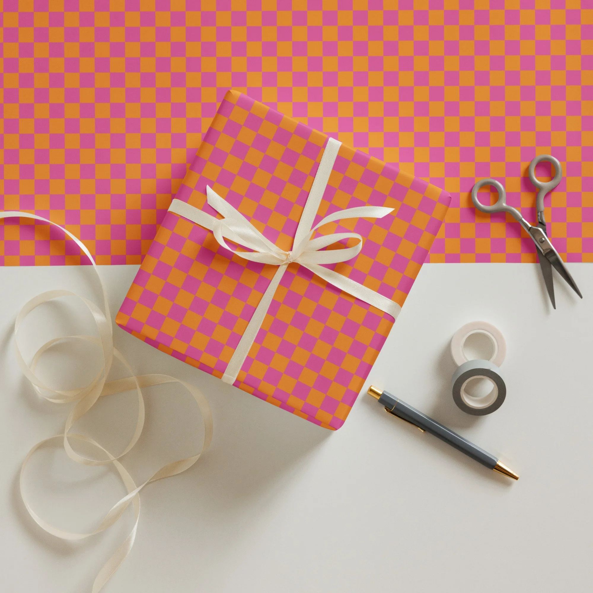 Huntington - Tan Multi Mix Wrapping Paper Sheets — Bayhill Studio