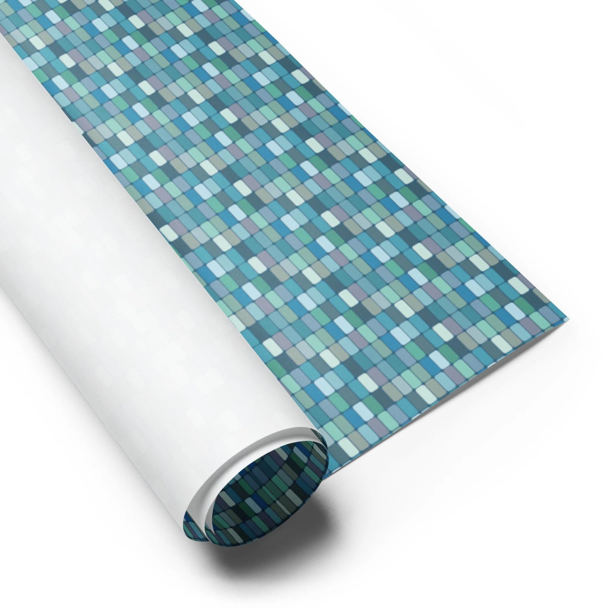 Bradbury Rd. - Blue Mix Wrapping Paper Sheets — Bayhill Studio