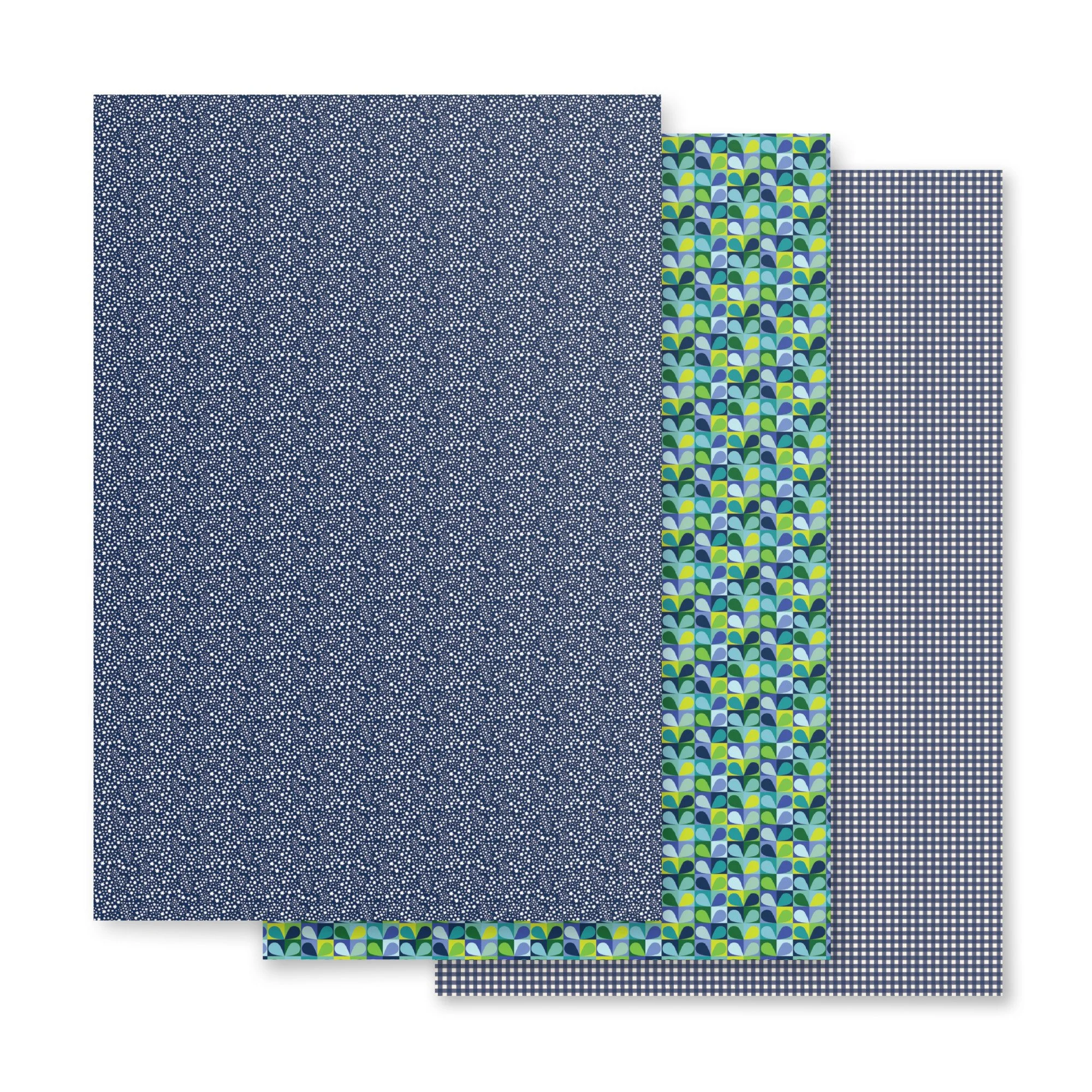 Copacetic Navy Mix - Wrapping Paper Sheets — Bayhill Studio
