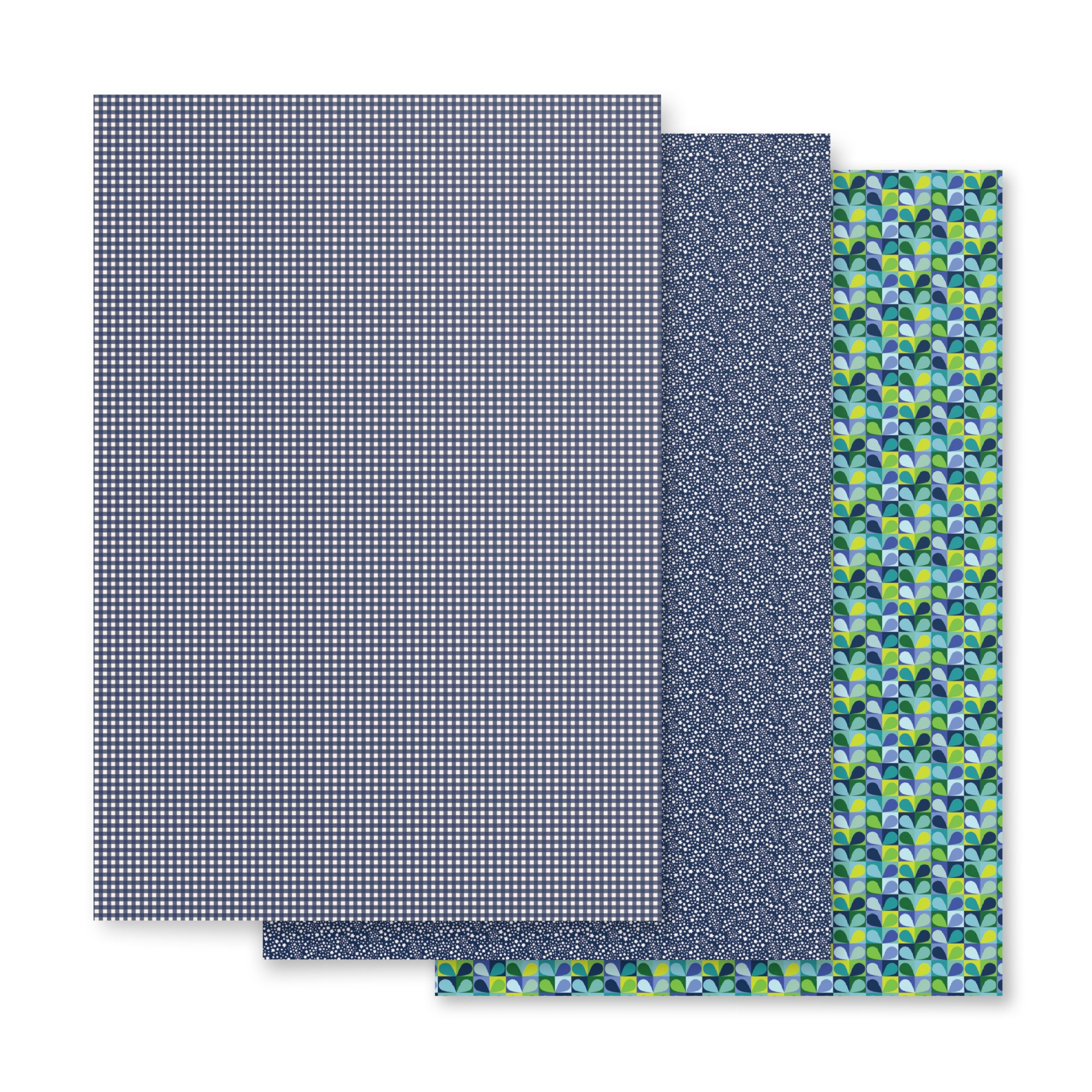 Copacetic Navy Mix - Wrapping Paper Sheets — Bayhill Studio