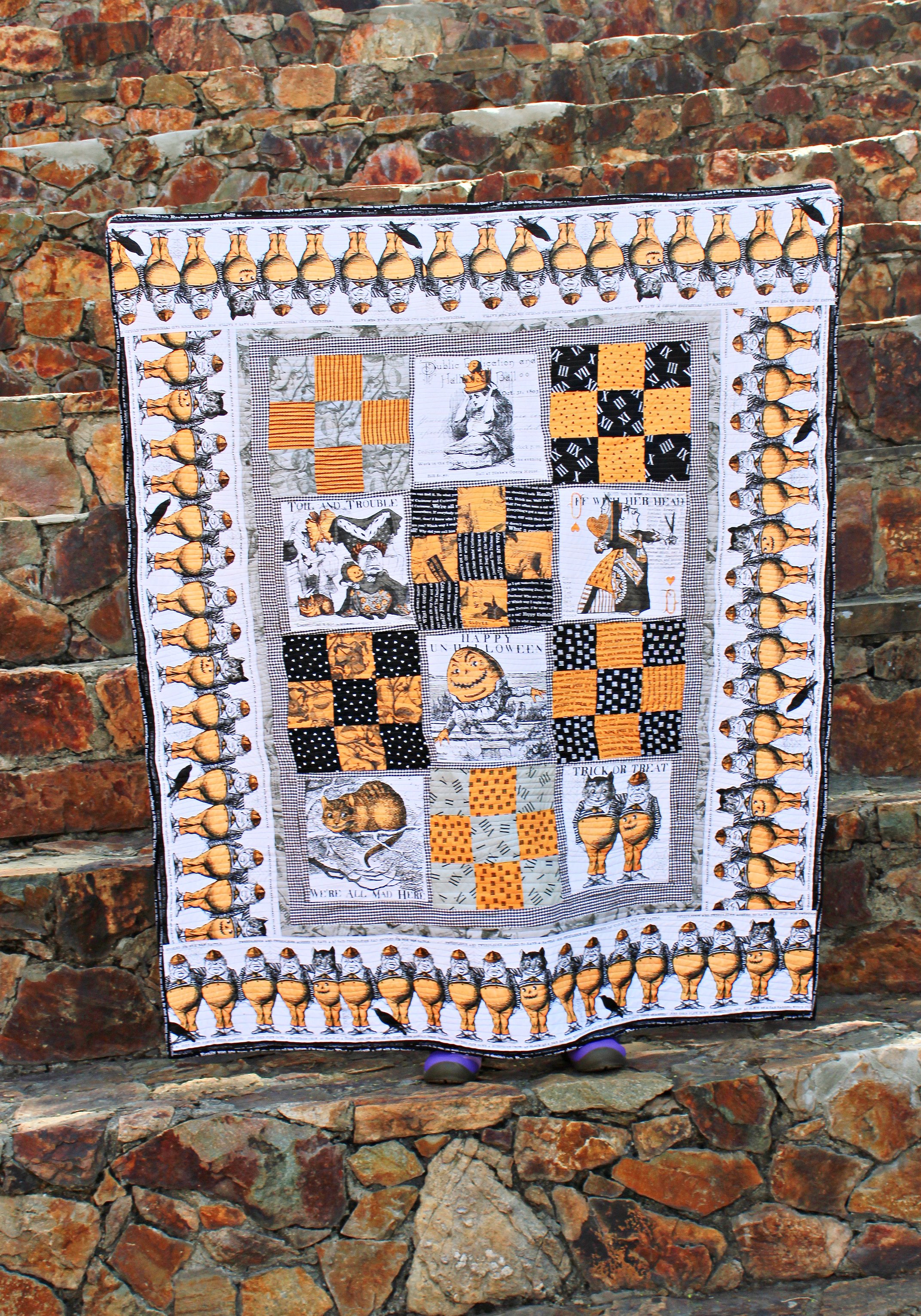 Mad Masquerade Panel Patch Quilt — Bayhill Studio