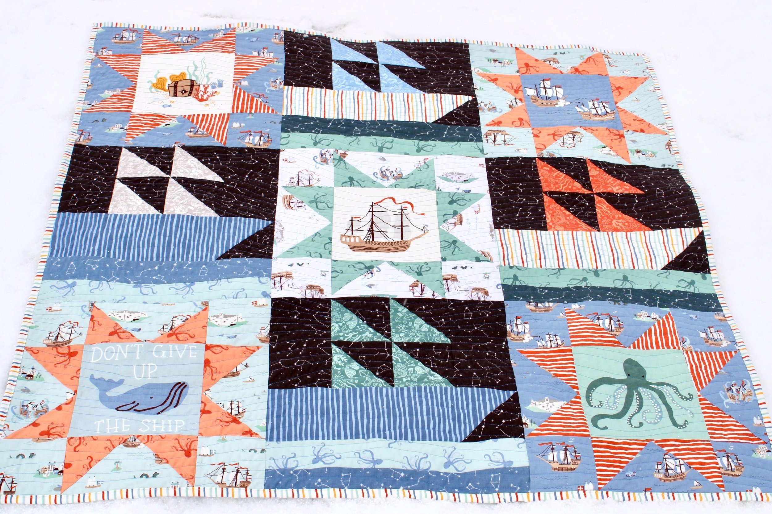 Easy Panel Quilt Pattern from Seams Sew Perfect
