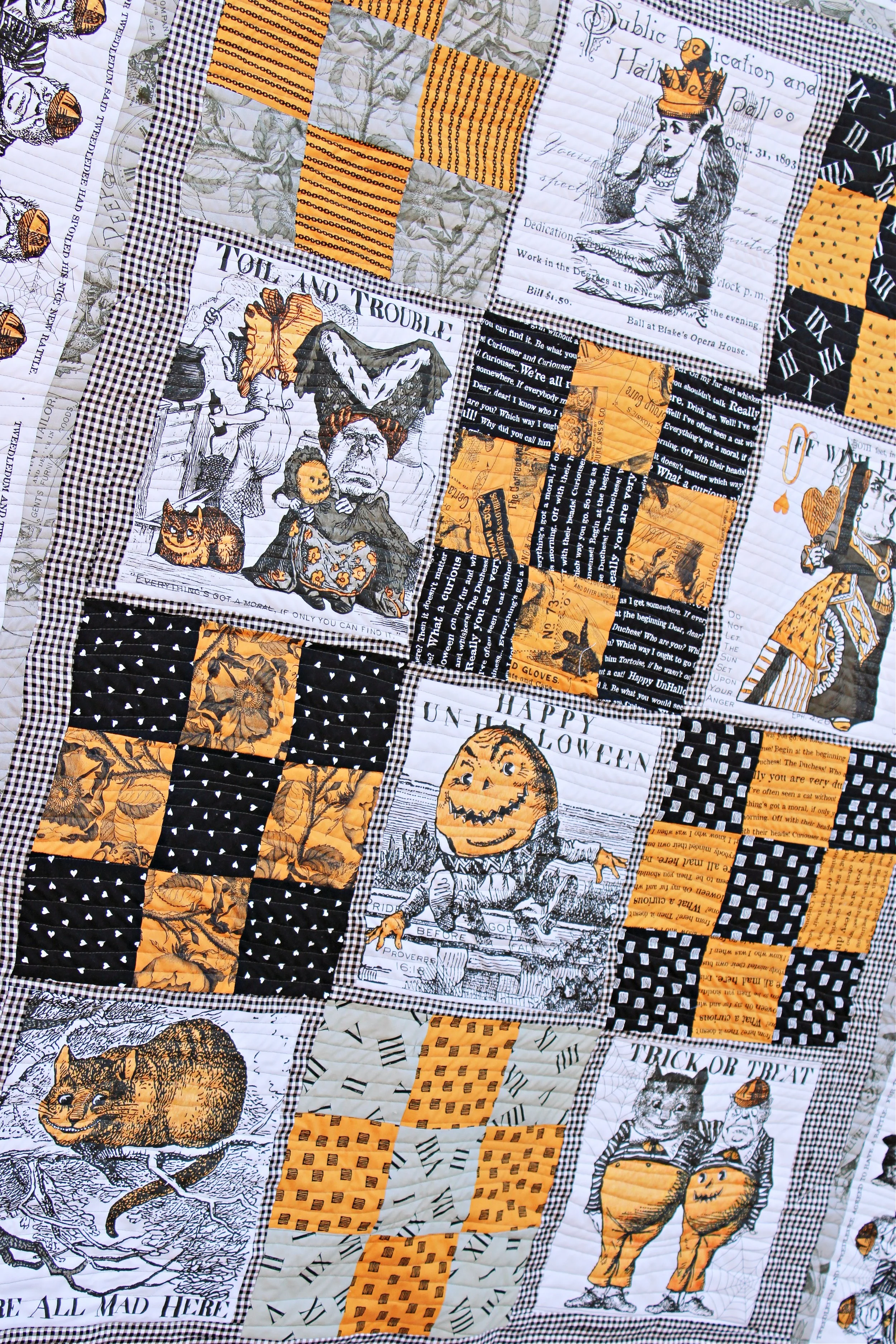 Mad Masquerade Panel Patch Quilt — Bayhill Studio