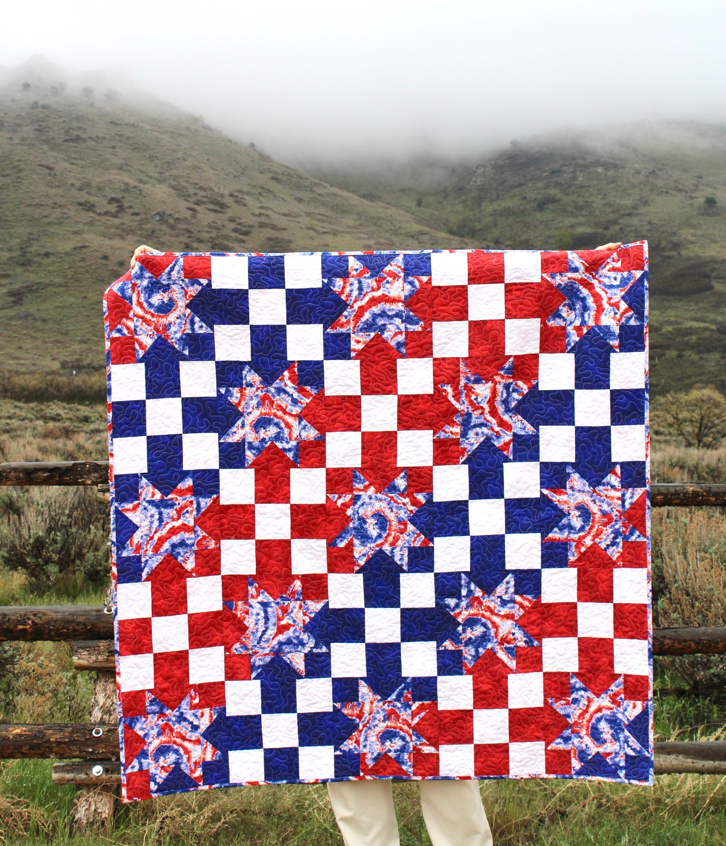 Blue Mountains Quilters, Memory quilt from shirts.