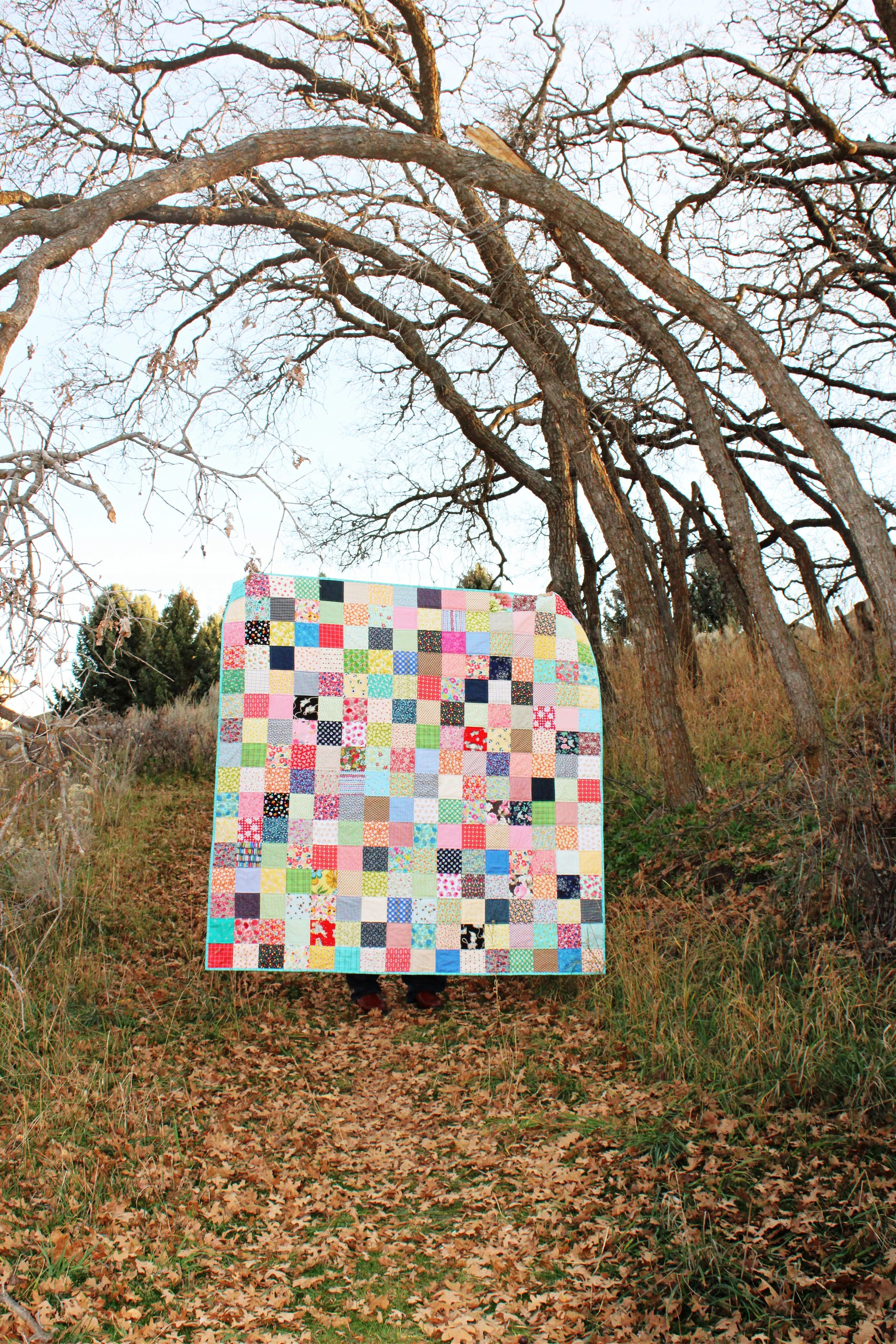 My Happy Scrappy Patchwork Quilt — Bayhill Studio