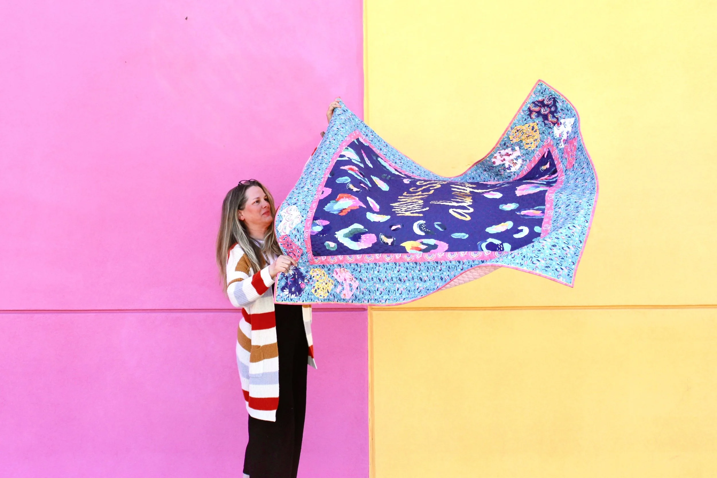 How I Made the Kindness Always Panel Quilt Heart Border — Bayhill Studio
