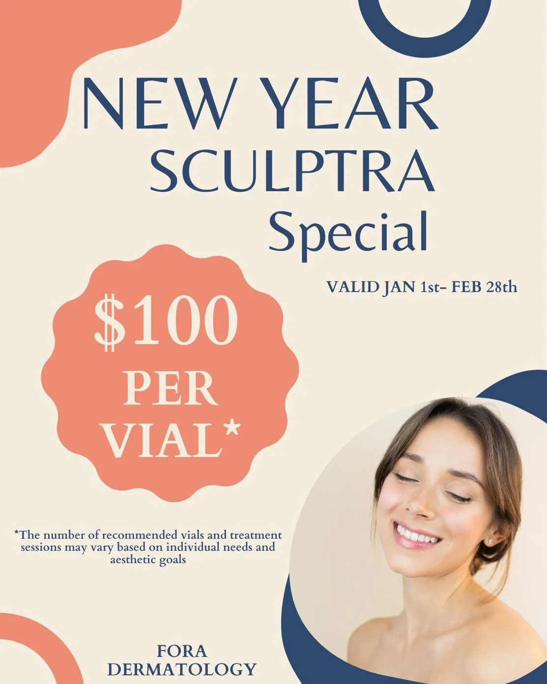 A new year deserves new collagen
Our Sculptra New Year Special is here!
💉 $100 per vial
📆 Available through February 28
Because great results are an investment 

#Sculptra #SculptraAesthetic #CollagenBoost #NewYearGlow #AestheticMedicine #Injectabl