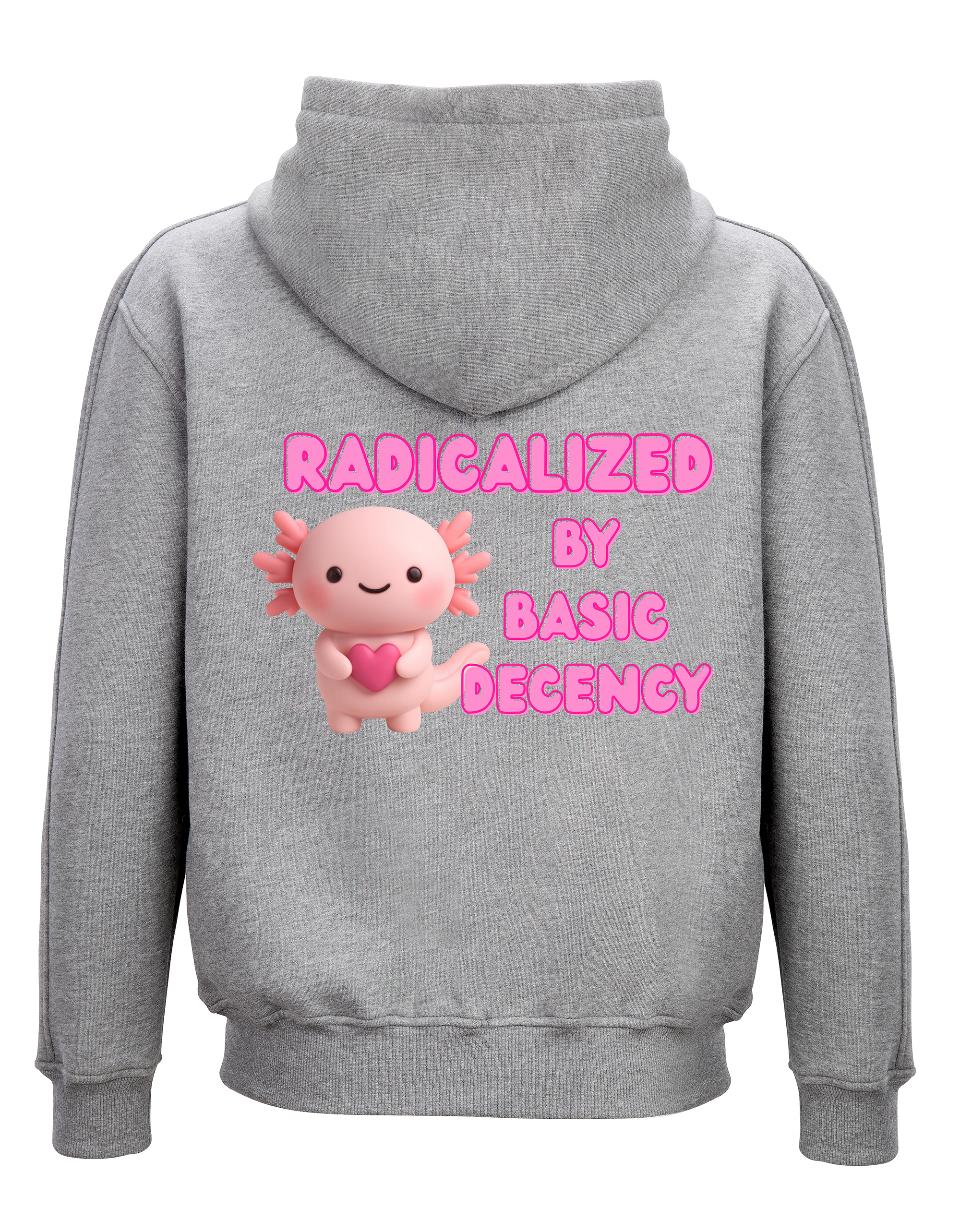 Radicalized by Basic Decency Heather Grey Hooded Back.png