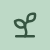 A green symbol resembling a female gender sign with an arrow pointing upwards.