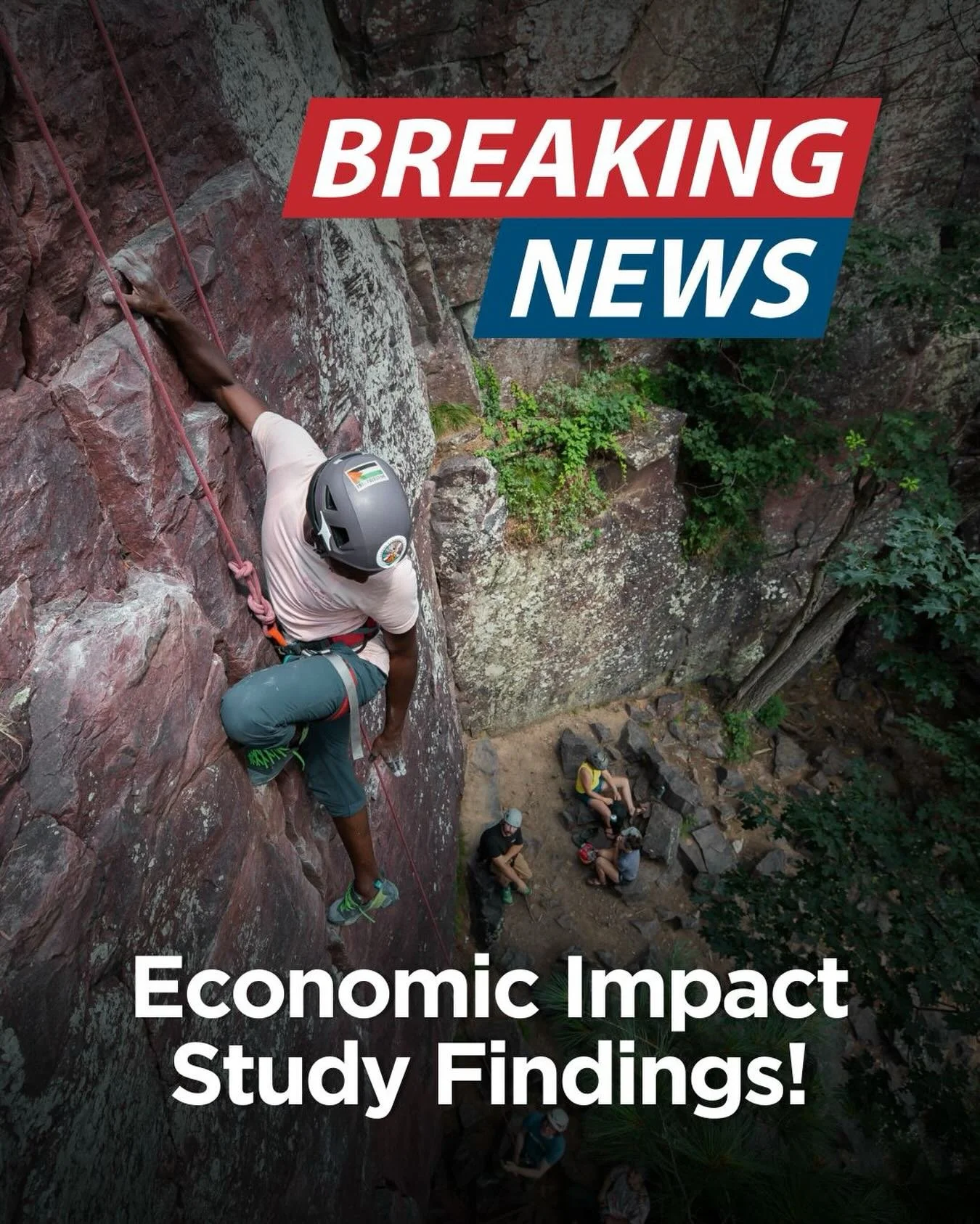 The results are in!

The Economic Impact of climbing at Devil&rsquo;s Lake = $3.8 MILLION 💪

Our first-ever economic impact study just dropped, and the results are incredible:

* 27,000 climbing visits/year
* 32 jobs supported statewide
* $2.9M spen