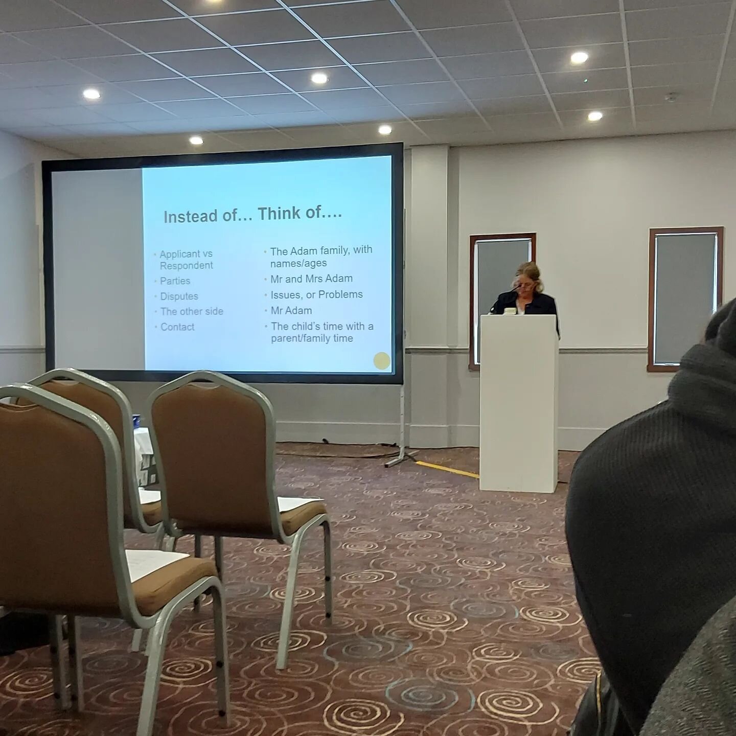 Helen Adam talks about #language at the Family Justice Council Conference  #watchyourlanguage #familylaw #thefamilylawlanguageproject #legallanguage #law #Bristol