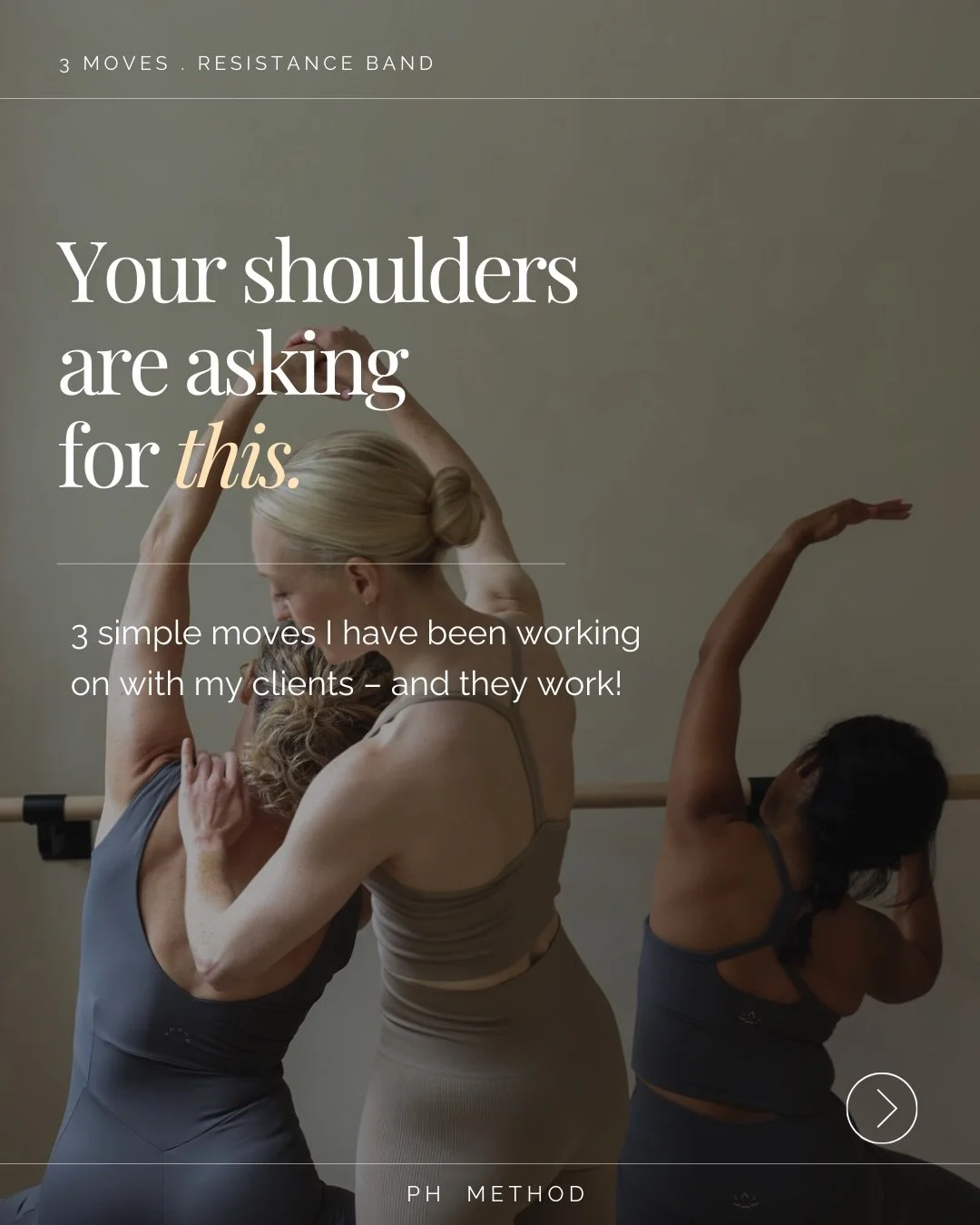 Tech neck? 👩&zwj;💻 Postpartum rounded shoulders?👩&zwj;🍼 

If you spend your day hunched over a laptop, scrolling your phone, or you&rsquo;re deep in the newborn bubble feeding around the clock &mdash; your chest is tight, your shoulders are round