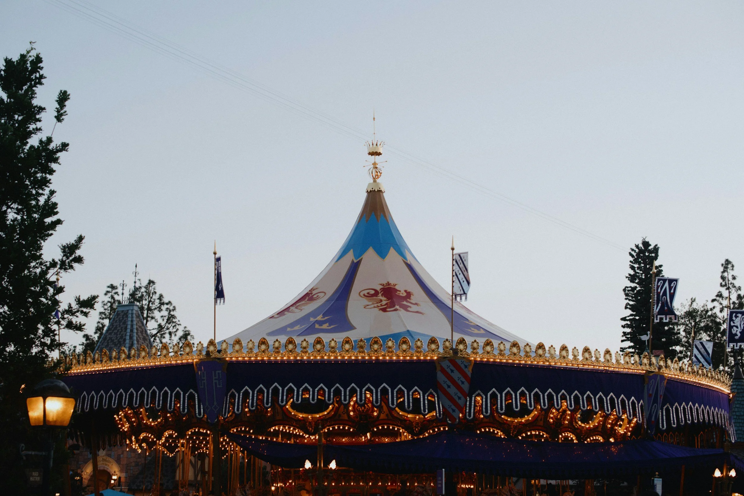 The King Arthur carousel in Disneyland
