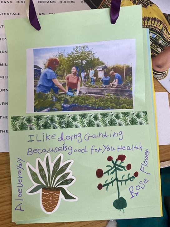 A zine describing the creator's love of gardening