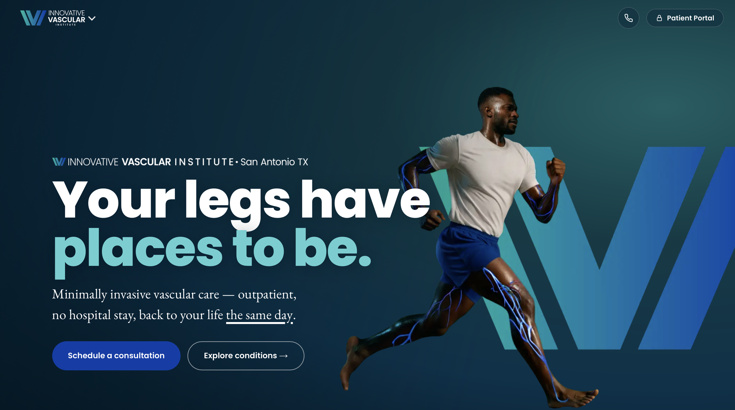 How I Redesigned Innovative Vascular Institute’s Website (and Built the Running Man)