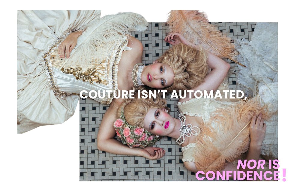 Couture editorial fashion portrait by Nashville photographer Katie Coffee
