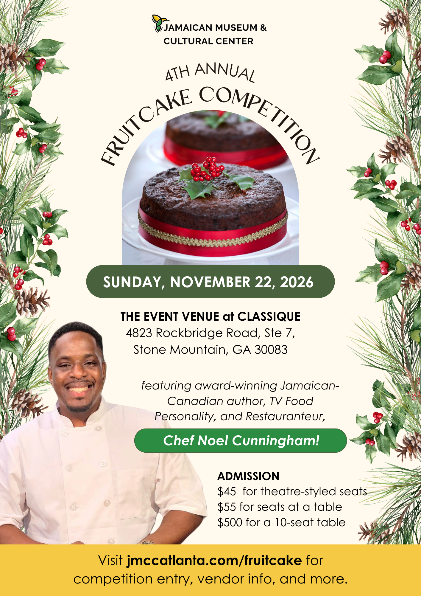 Fruitcake Competition Registration Fee