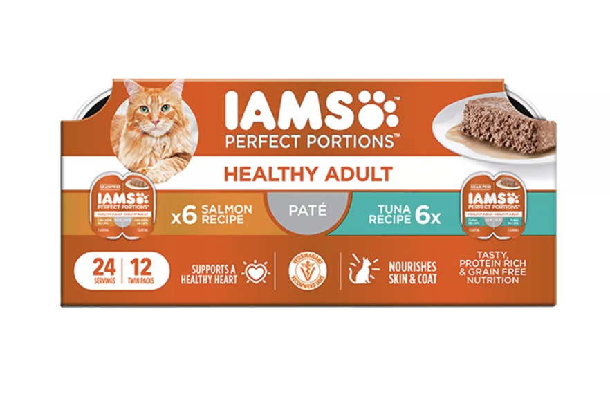 Iams Healthy Adult "Perfect Portions" packaging