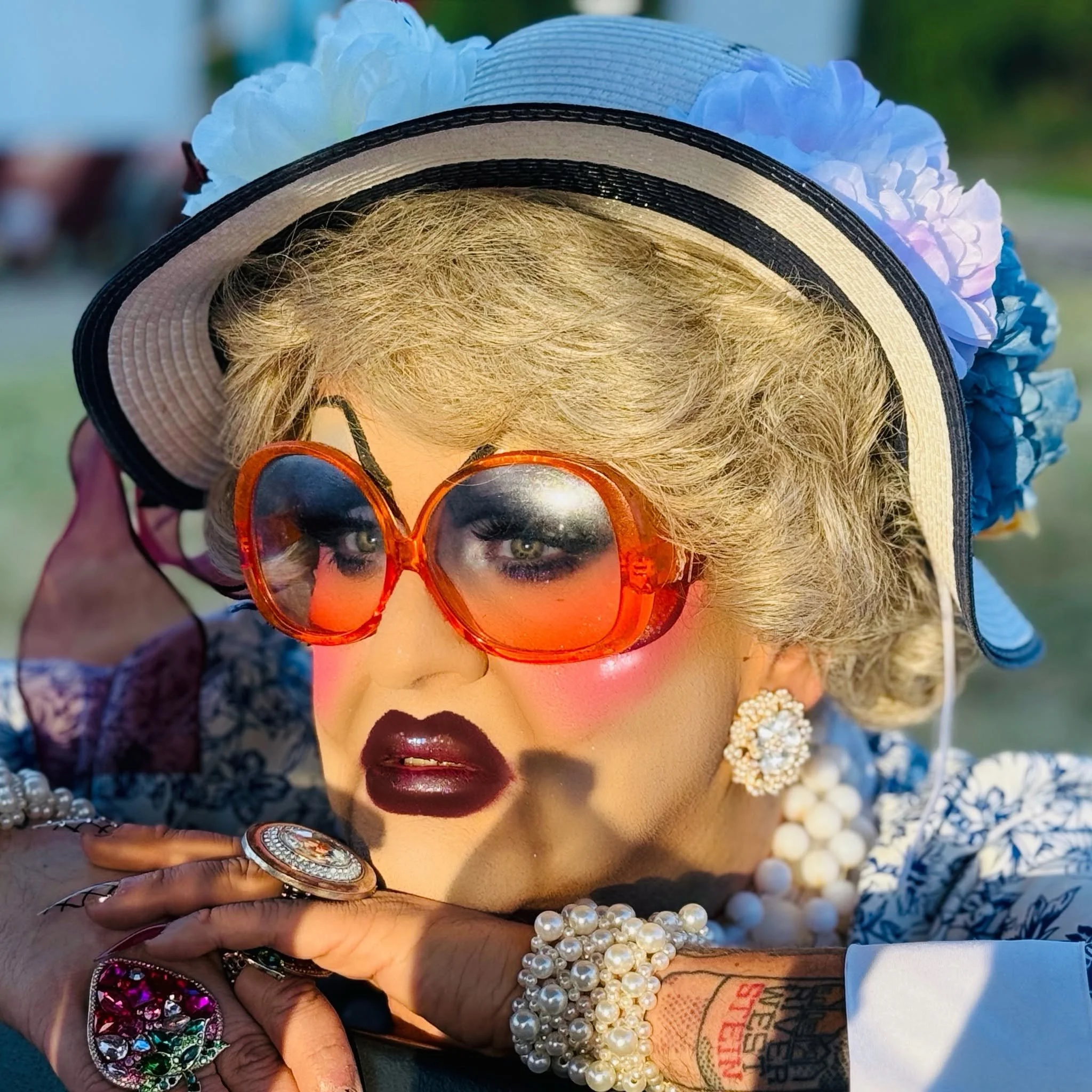 Image of Ester Flonaze, a local drag  queen and entertainer in the Milwaukee area.