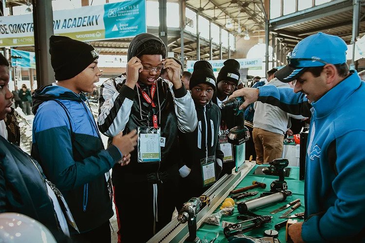 The Detroit News | Hundreds of students build dreams at Sachse Construction Academy