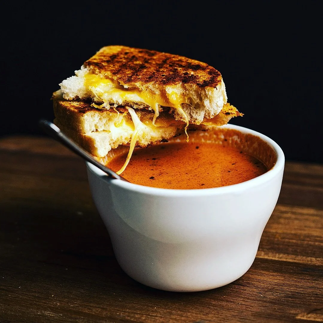 10/29/25 - Tomato Soup is on the board today! Try it with one of our delicious Grilled Cheese Paninis for the ultimate lunch.