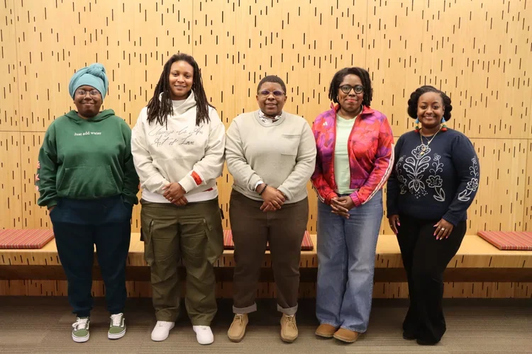 Photo of K. Mar Morgan, Ajanae Willis, Shelby Pumphrey, Kianna M. Middleton, and Kat Stephens-Peace.