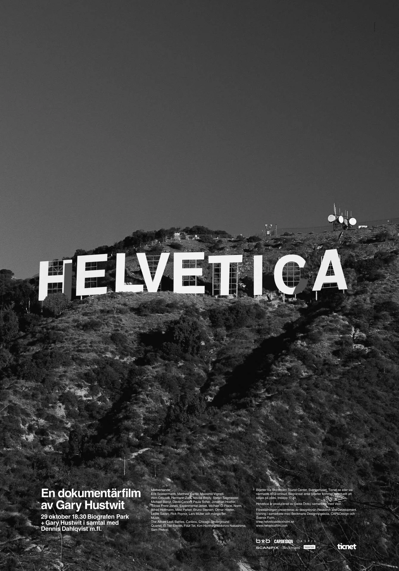 Helvetica goes Hollywood